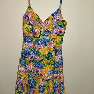 Zara Colorful Floral Dress